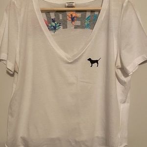 Pink Victoria’s Secret Cropped top